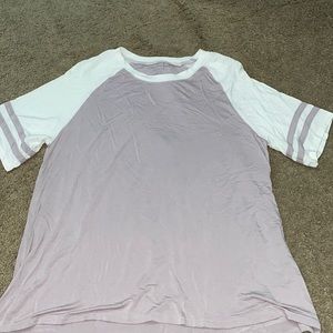 light purple American eagle short sleeve shirt